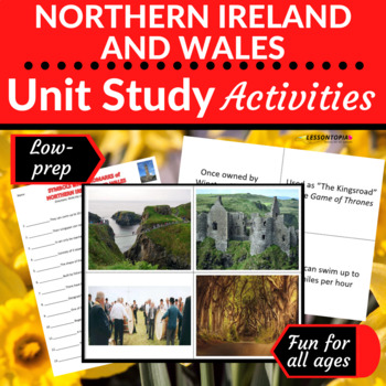 Preview of Northern Ireland and Wales | Unit Studies | Activities