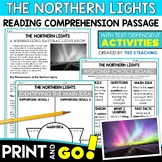 Northern Lights Winter Reading Passages with Questions & W