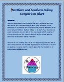 Northern and Southern Colony Comparison Chart