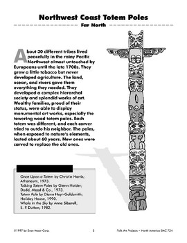 Northwest Coast Totem Poles by Evan-Moor Educational Publishers | TPT