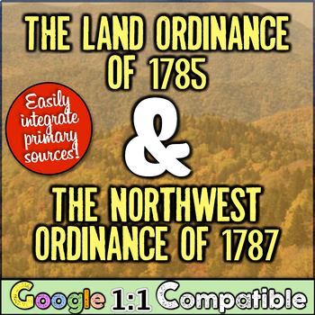 Preview of Northwest Ordinance, Land Ordinance, the Northwest Territory, & the Common Core