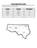 Northwest Region States and Capitals Study Guide + Google Quiz