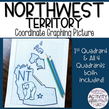 Preview of Northwest Territory Coordinate Graphing Picture 1st Quadrant & ALL 4 Quadrants