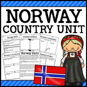 Preview of Norway Country Social Studies Complete Unit