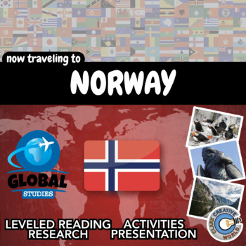 Preview of Norway - Global Studies - Leveled Reading, Activities, Slides & Digital INB