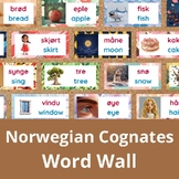 Norwegian Cognates Word Wall | 100 Level A1 Cognate Words