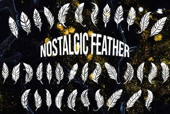 Preview of Nostalgic Feather Font