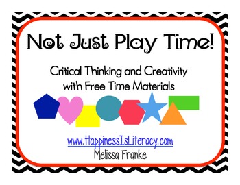 Preview of Distance Learning: Not Just Play Time! Critical Thinking & Creativity