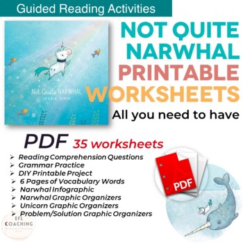 Preview of Not Quite Narwhal Book Study | Printable | DIY Project