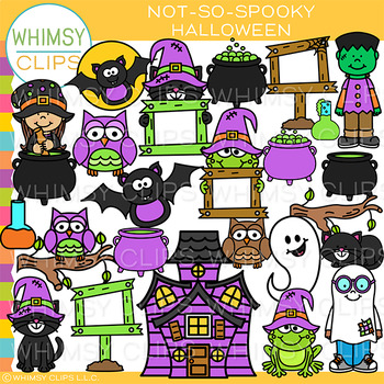 Preview of Not-So-Spooky Friendly Halloween Clip Art