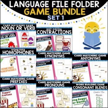 Matching language Centers File Folder Games PreK Details about   Creepy Critters 
