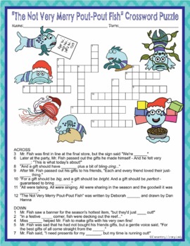 Not Very Merry Pout-Pout Fish BUNDLE Book Study Comprehension Quizzes  Activities