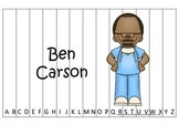 Notable African Americans Ben Carson themed Alphabet Seque
