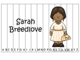 Notable African Americans Sarah Breedlove themed Alphabet 