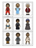 Notable African Americans themed Memory Matching preschool