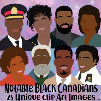 Preview of Notable Black Canadians Throughout History Clip Art Set