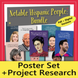 Notable Hispanic People Poster Set and Project Research BU