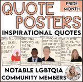 Notable LGBTQ Community INSPIRATIONAL Quote Posters with C