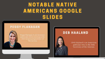 Preview of Notable Native Americans Google Slides