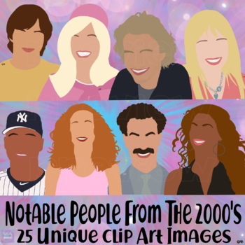 Preview of Notable People From The 2000s Clip Art Set