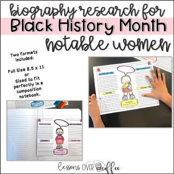 Preview of Notable Women in Black History Research Project