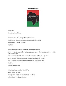 Preview of Notas da Africa