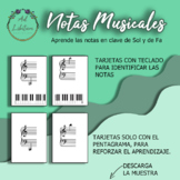 Notas musicales - Tarjetas Imprimibles - Clave de Sol - Cl