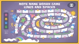 Note Name Board Game- 46 Questions- Lines and Spaces- Video-game
