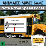 Back to School Music Activities- Animated Note Name Music Game
