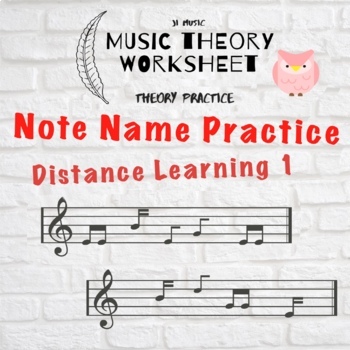 Preview of Note Name Quiz - Google Slide ver. for Distance Learning