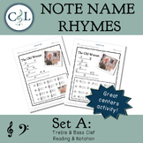 Note Name Rhymes: Set A