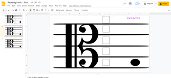 Preview of Note Names Intro - Alto Clef
