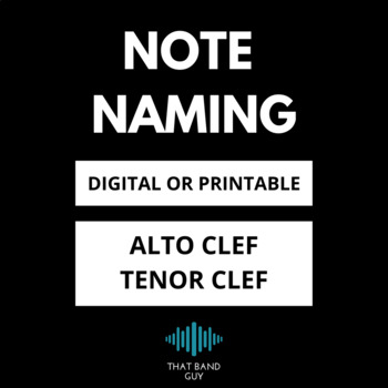 Preview of Note Naming, Alto & Tenor Clef - Music Theory
