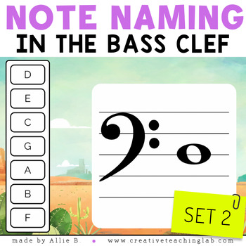 Preview of Note Naming Bass Clef Line Notes Music Game