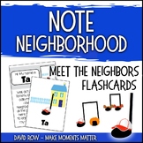 Note Neighborhood – Meet the Neighbors Flashcards