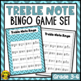 Treble Clef Note Reading Bingo Game | Elementary Music Bingo