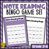 Music Note Reading Bingo Game | Elementary Music Bingo
