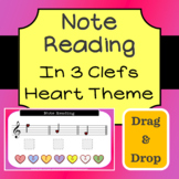 Note Reading Drag & Drop - Heart Theme