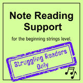 Note Reading Support - Violin, Viola, Cello, Bass