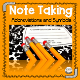 Note Taking Activities - Organization and Study Skills for