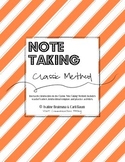 Note Taking - CLASSIC- Essay Specific METHOD - Lesson Plan
