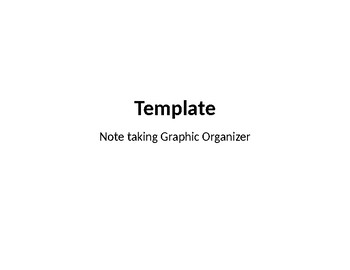 Preview of Note Taking Graphic Organizer (MS Word Compatible)