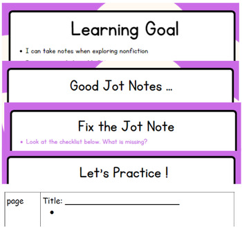 Preview of Note Taking Introduction: TWR Inspired, SOR