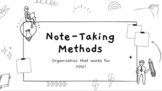 Note-Taking Methods (Practice of Cornell, Outline, Boxing,