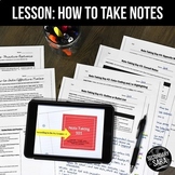 Note-Taking Skills Lessons & Templates: Teach with ANY Uni