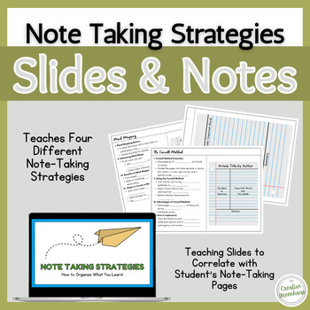 Preview of Note-Taking Strategies | Teaching Slides and Guided Notes