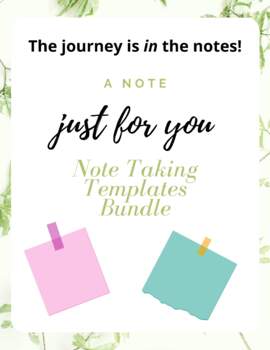 Preview of Note Taking Template Bundle / Colorful Templates for Taking Notes