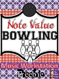 Note Value Bowling Scoring Sheet -FREEBIE