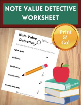 Preview of Note Value Detective Worksheet