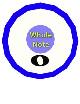 Preview of Note Values Musical Math Printables